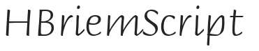 H_BriemScript letters preview