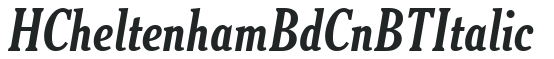 H_Cheltenham BdCn BT Italic preview