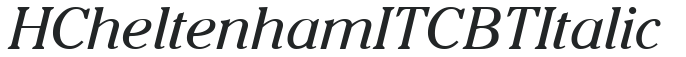 H_Cheltenham ITC BT Italic preview