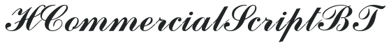 H_Commercial Script BT letters preview
