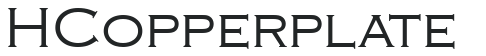 HCopperplate letters preview