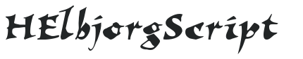 H_Elbjorg Script letters preview