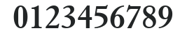H_Elegant Garamond BT Bold numbers preview