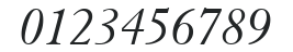 H_Elegant Garamond BT Italic numbers preview