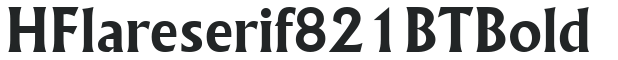 H_Flareserif 821 BT Bold preview