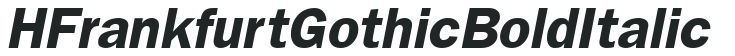 HFrankfurtGothic Bold Italic preview