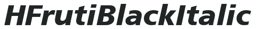 HFruti Black Italic preview
