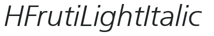 HFruti Light Italic preview