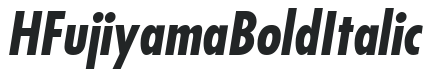 HFujiyama Bold Italic preview