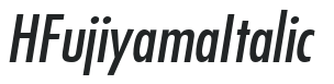 HFujiyama Italic preview