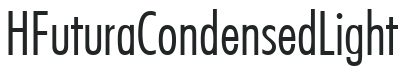 HFutura Condensed Light preview
