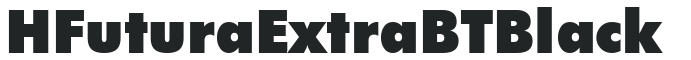 H_Futura Extra BT Black preview