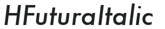 H_Futura Italic preview