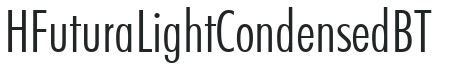H_Futura Light Condensed BT preview