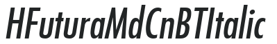H_Futura MdCn BT Italic preview