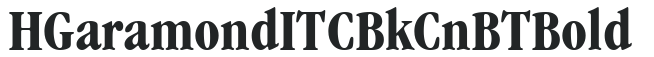 H_Garamond ITC BkCn BT Bold preview