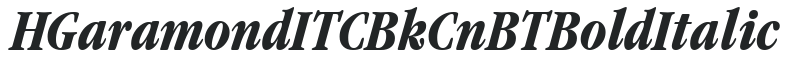 H_Garamond ITC BkCn BT BoldItalic preview