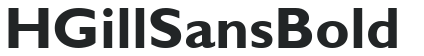 H_Gill Sans Bold preview
