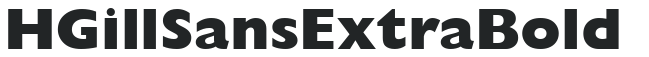 H_Gill Sans Extra Bold preview
