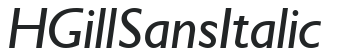H_Gill Sans Italic preview