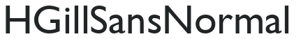 H_Gill Sans Normal preview
