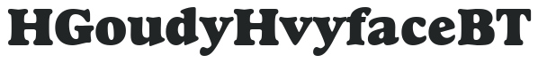 H_Goudy Hvyface BT preview
