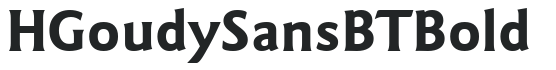 H_Goudy Sans BT Bold preview