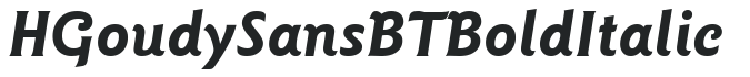 H_Goudy Sans BT BoldItalic preview