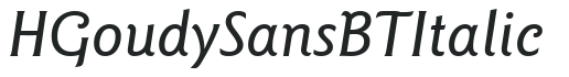 H_Goudy Sans BT Italic preview