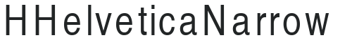 H_Helvetica Narrow preview