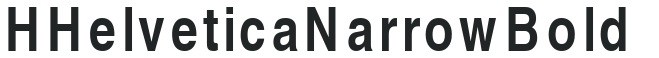 H_Helvetica Narrow Bold preview