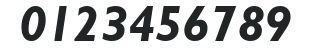 H_Humanist 521 BT BoldItalic numbers preview