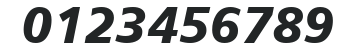H_Humanist 777 Blk BT Italic numbers preview