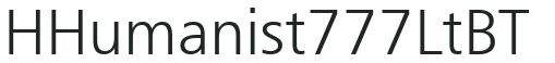 H_Humanist 777 Lt BT preview