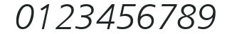 H_Humanist 777 Lt BT Italic numbers preview
