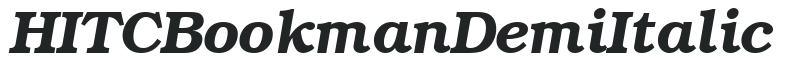 H_ITC Bookman DemiItalic preview