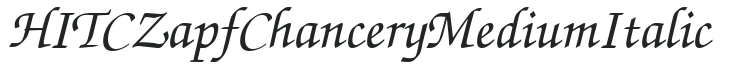 H_ITC ZapfChancery MediumItalic preview