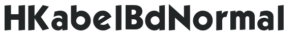 H_Kabel Bd Normal letters preview