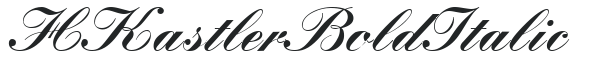 HKastler Bold Italic preview