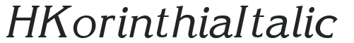 HKorinthia Italic preview