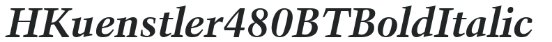 H_Kuenstler 480 BT BoldItalic preview