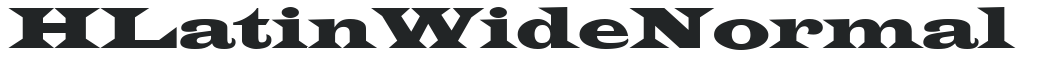 H_Latin Wide Normal letters preview