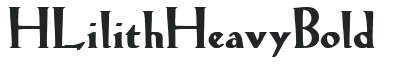 H_Lilith Heavy Bold preview