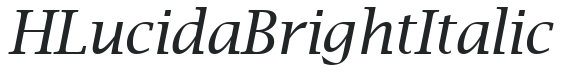 H_Lucida Bright Italic preview