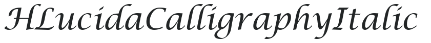 H_Lucida Calligraphy Italic preview
