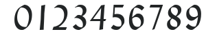 H_Lydian BT Italic numbers preview