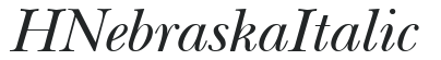 HNebraska Italic preview