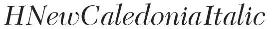 H_New Caledonia Italic preview