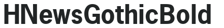 H_News Gothic Bold preview