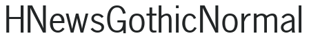 H_News Gothic Normal preview